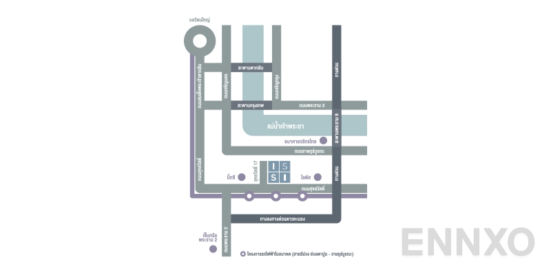ภาพแผนที่แสดงที่ตั้งโครงการ ISSI Condo Suksawat
(อิซซี่ คอนโด สุขสวัสดิ์) และสถานที่โดยรอบ