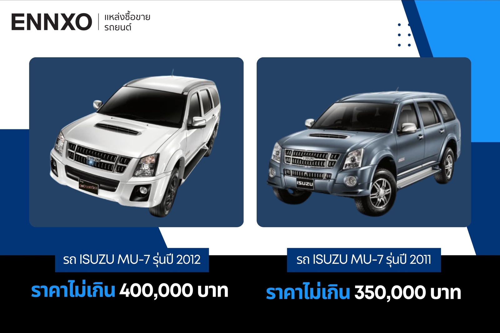 รถ Isuzu MU-7 ดีไหม? รถอเนกประสงค์สุดคุ้ม ราคาไม่เกิน 400,000 บาท ...