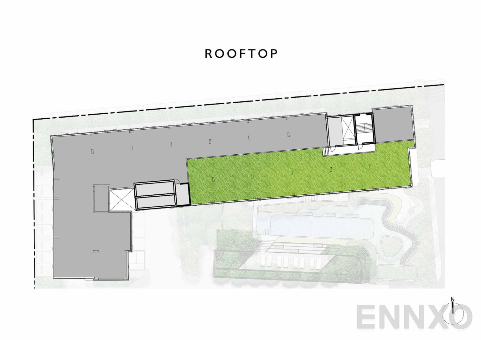 แปลนชั้น Rooftop ของโครงการ เคฟ เอวา