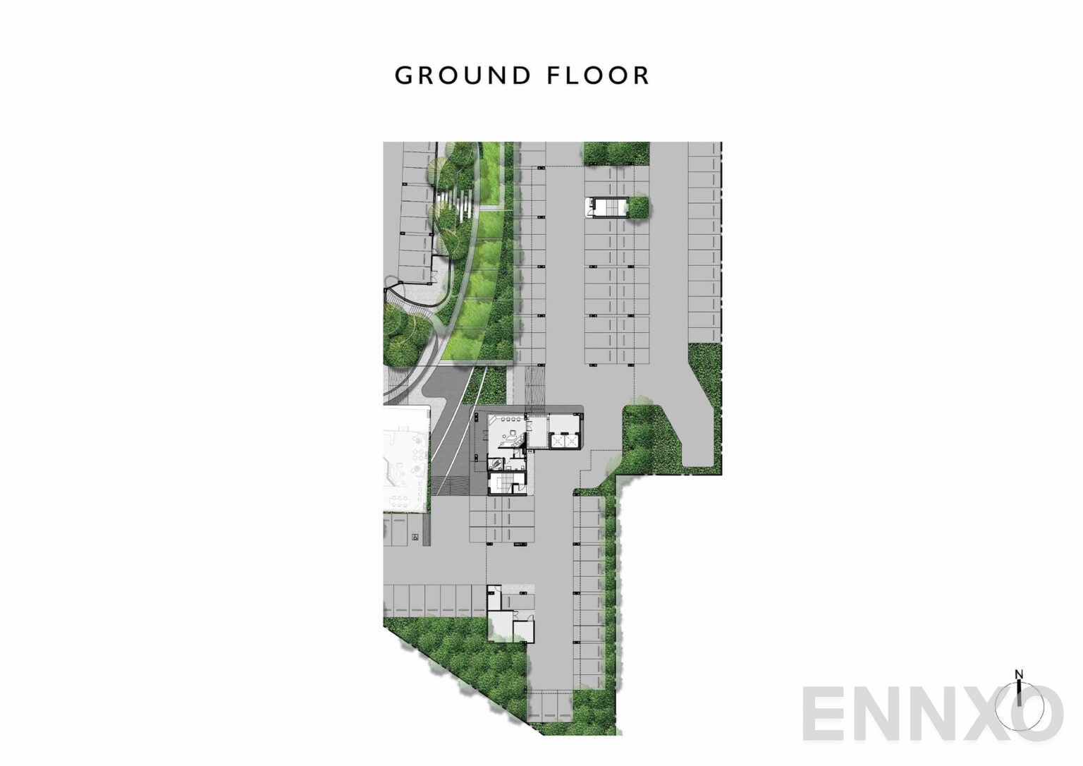 แปลนชั้น Ground Floor ของโครงการ เคฟ เอวา