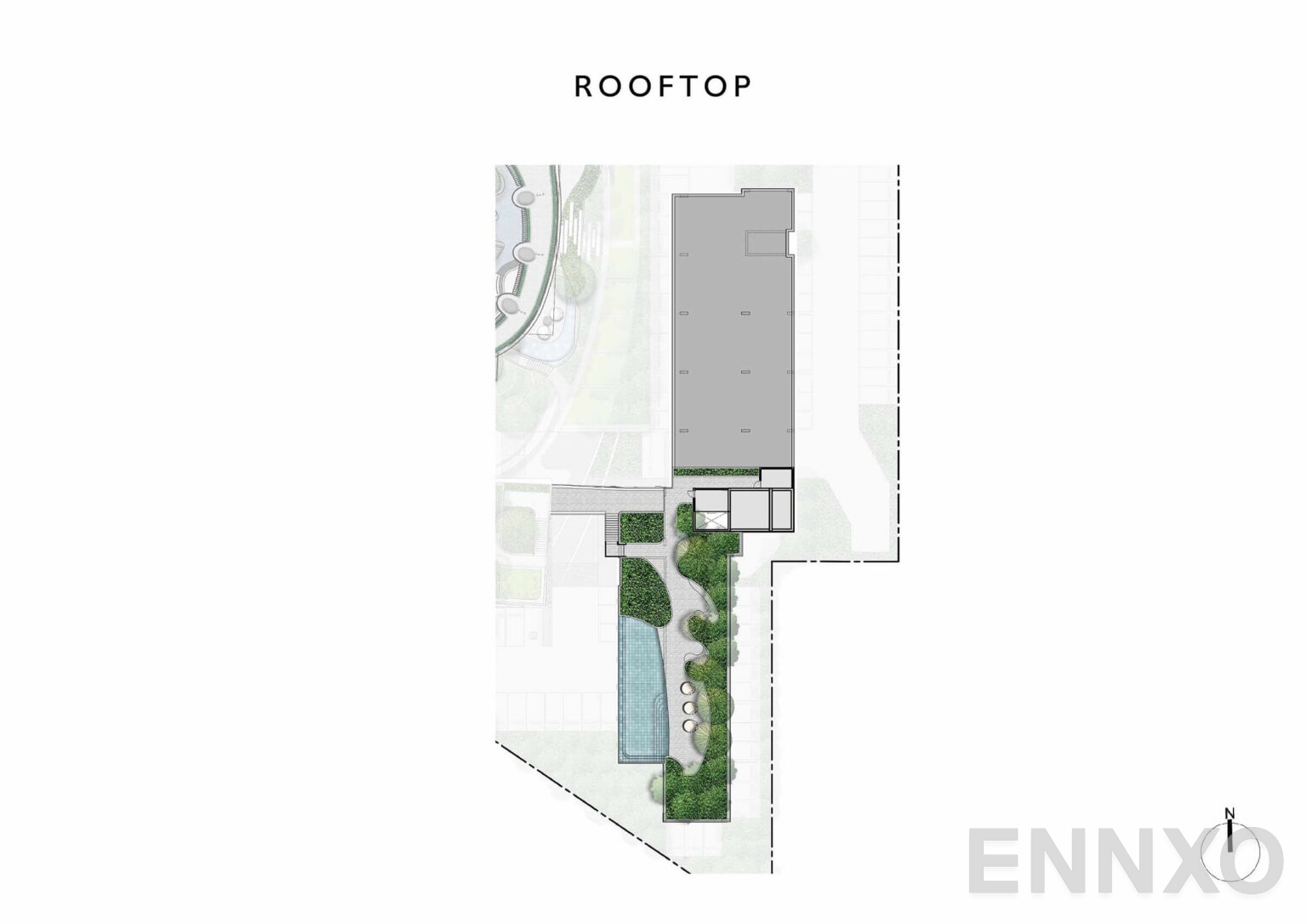 แปลนชั้น Rooftop ของโครงการ เคฟ เอวา