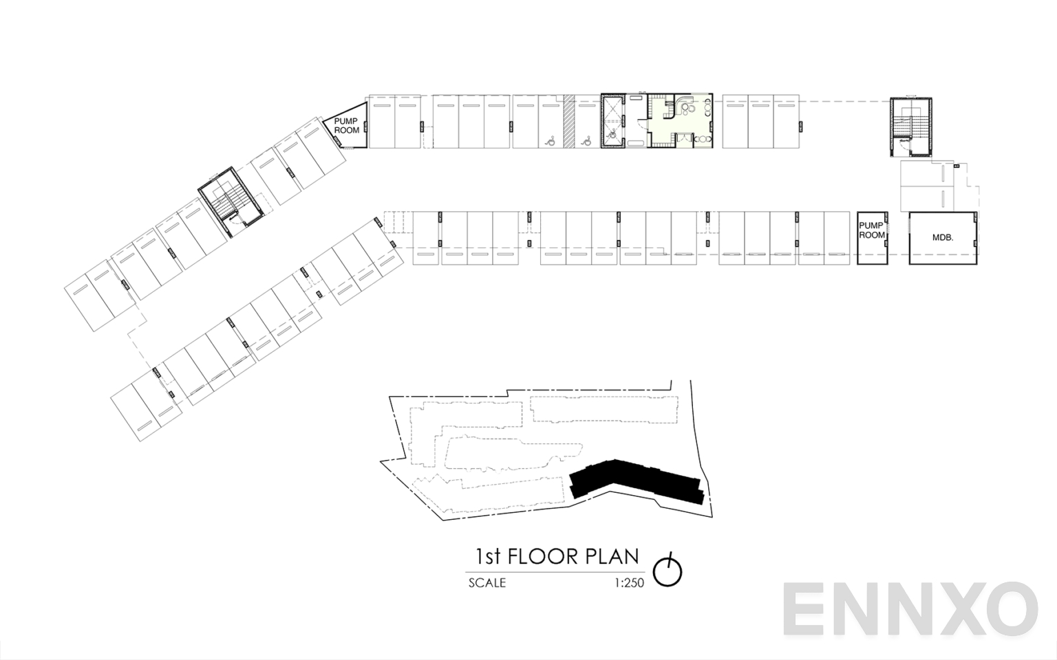 แปลนชั้น 1st Floor ของโครงการ เคฟ โคโค่ บางแสน