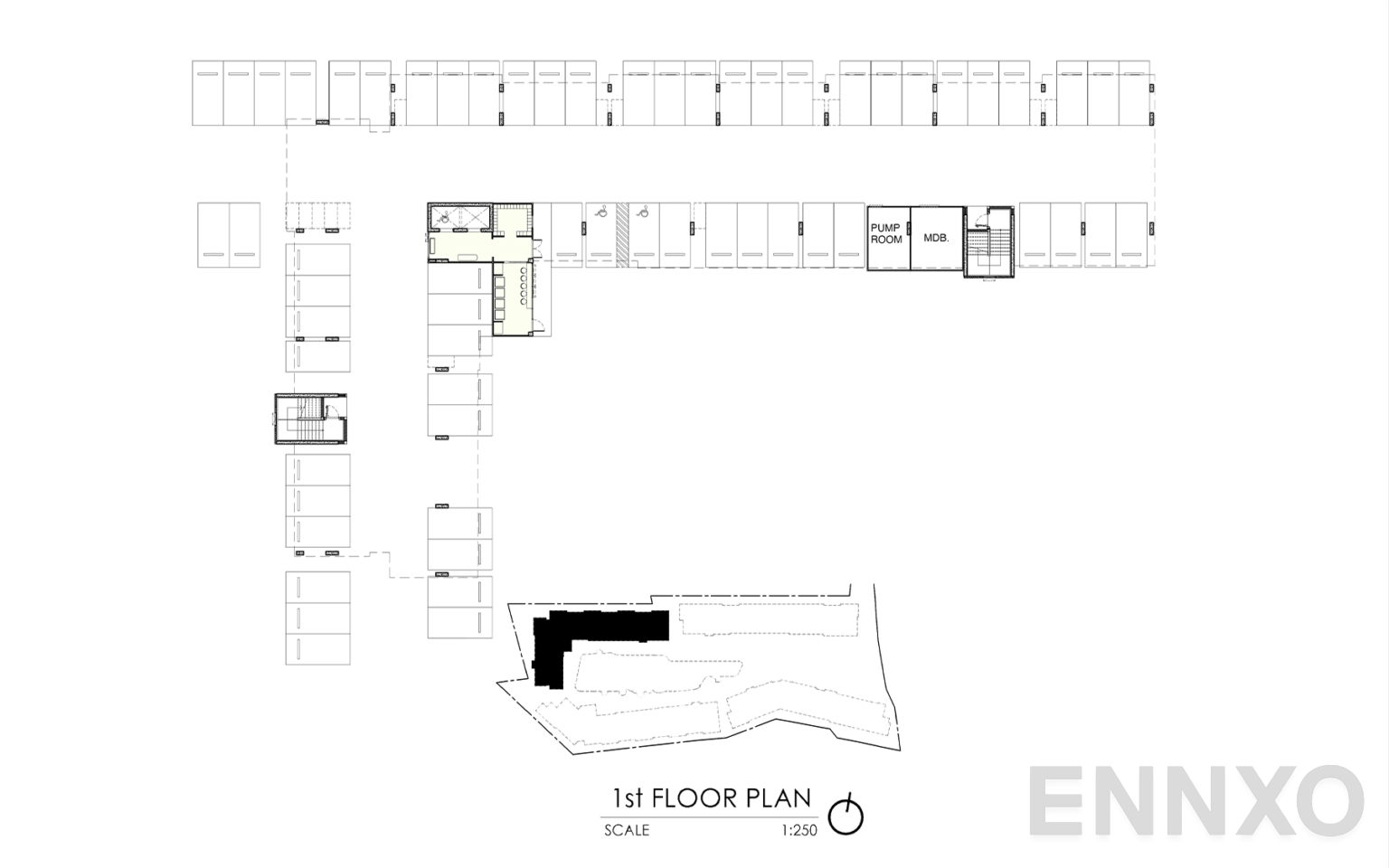 แปลนชั้น 1st Floor ของโครงการ เคฟ โคโค่ บางแสน