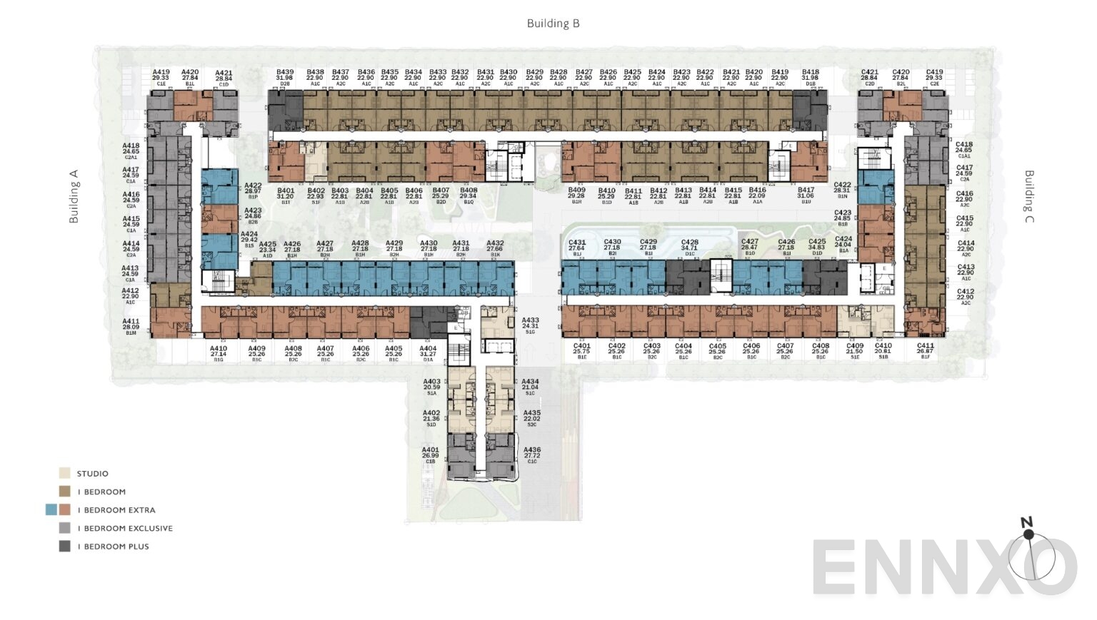 แปลนชั้น 4th Floor ของโครงการ Kave Mutant Salaya