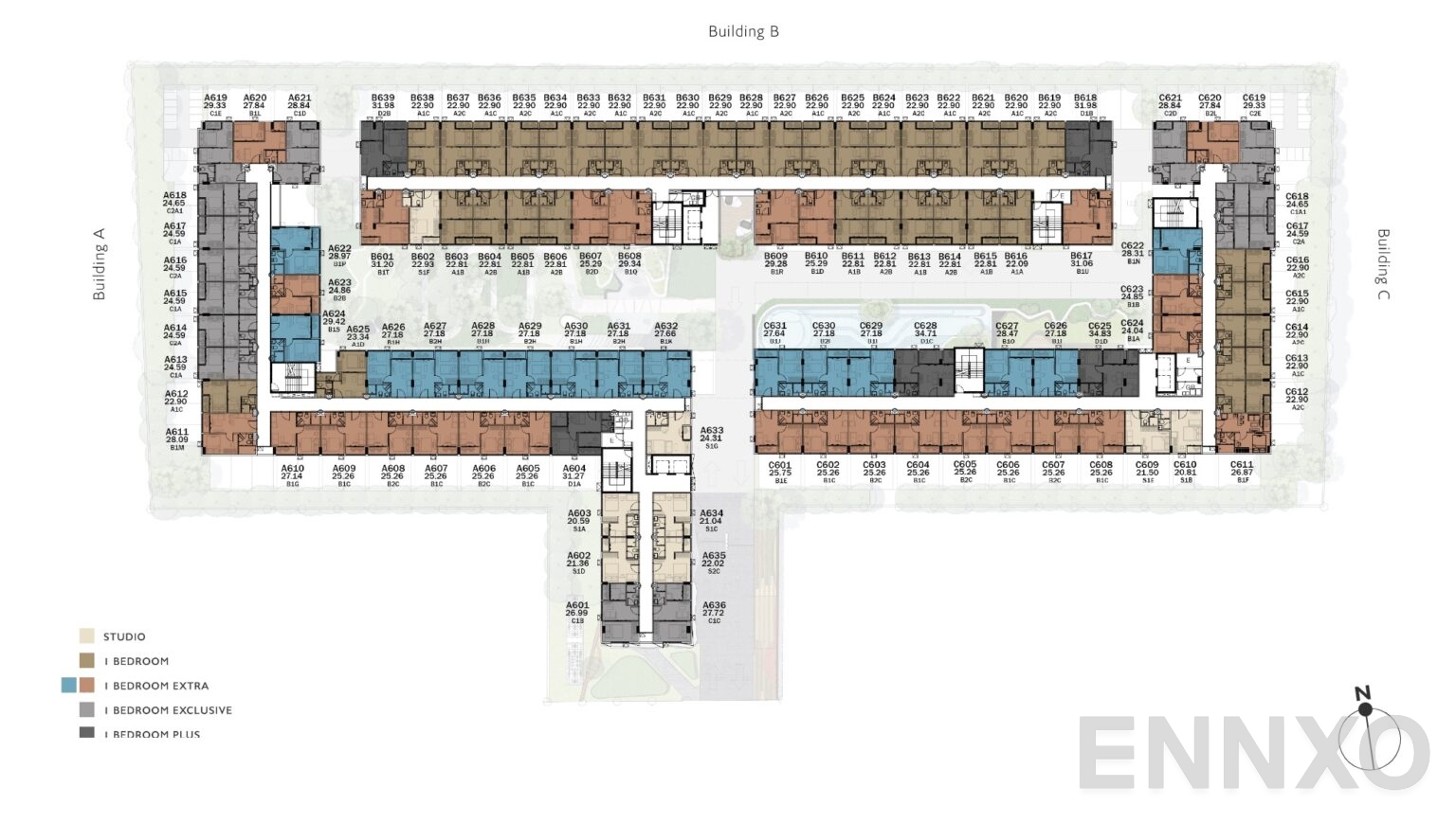 แปลนชั้น 6th Floor ของโครงการ Kave Mutant Salaya