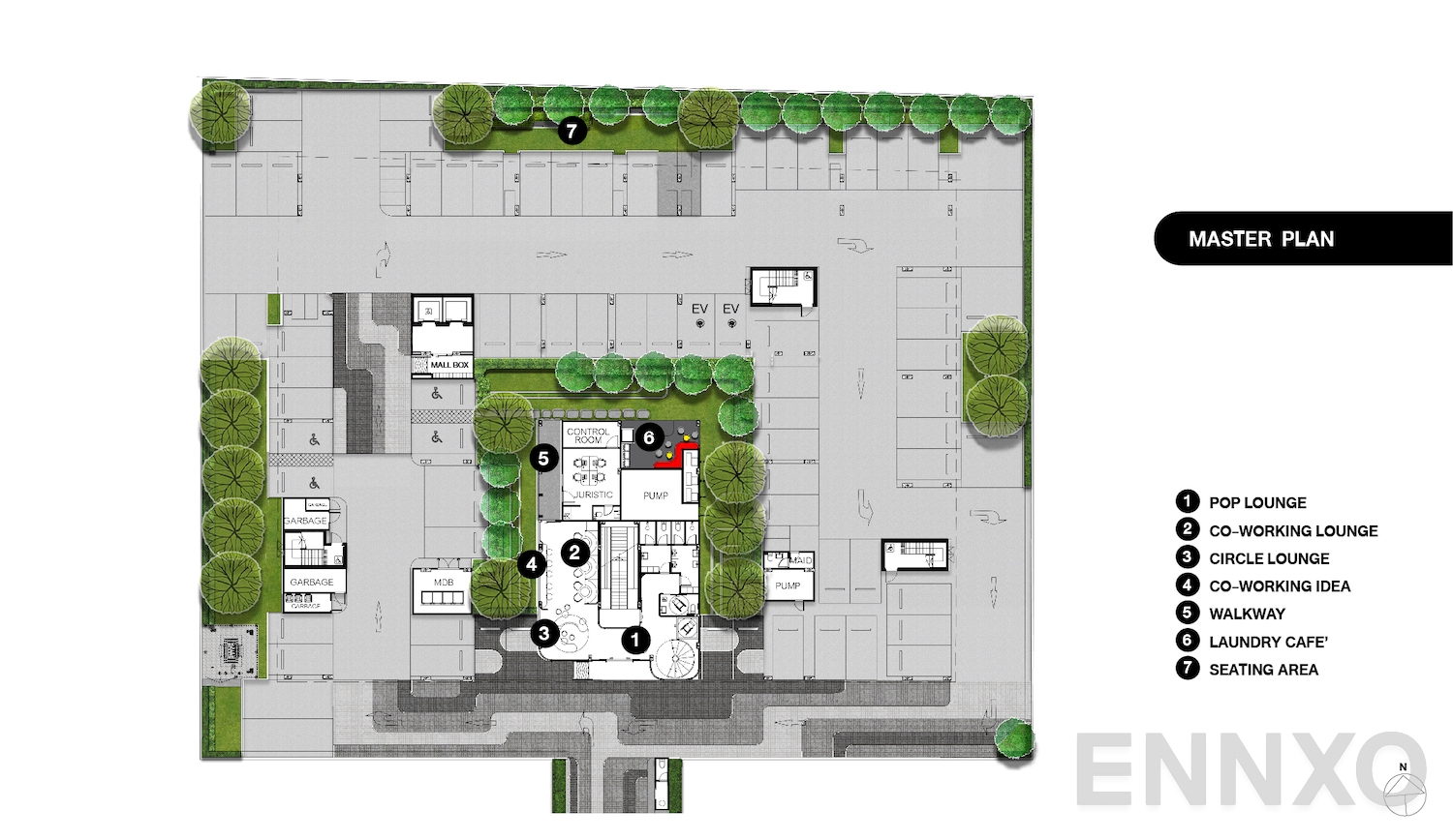 แปลนชั้น G Floor ของโครงการ Kave Pop Salaya