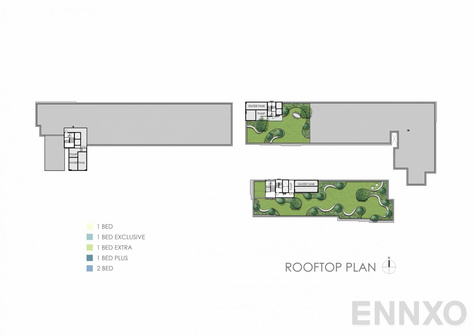 แปลนชั้น Rooftop Floor ของโครงการ Kave Seed Kaset