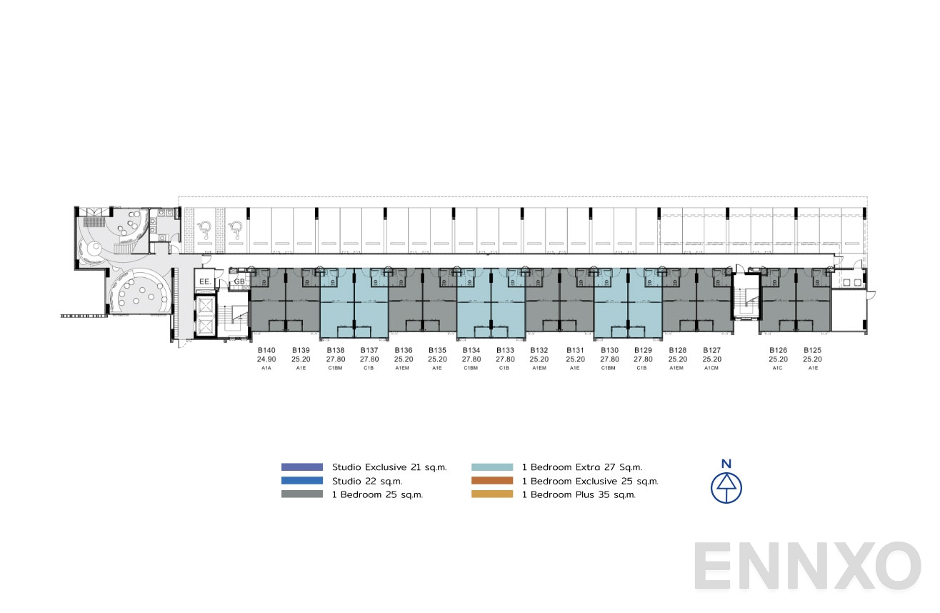 แปลนชั้น 1st Floor ของโครงการ เคฟ ทาวน์ โคโลนี