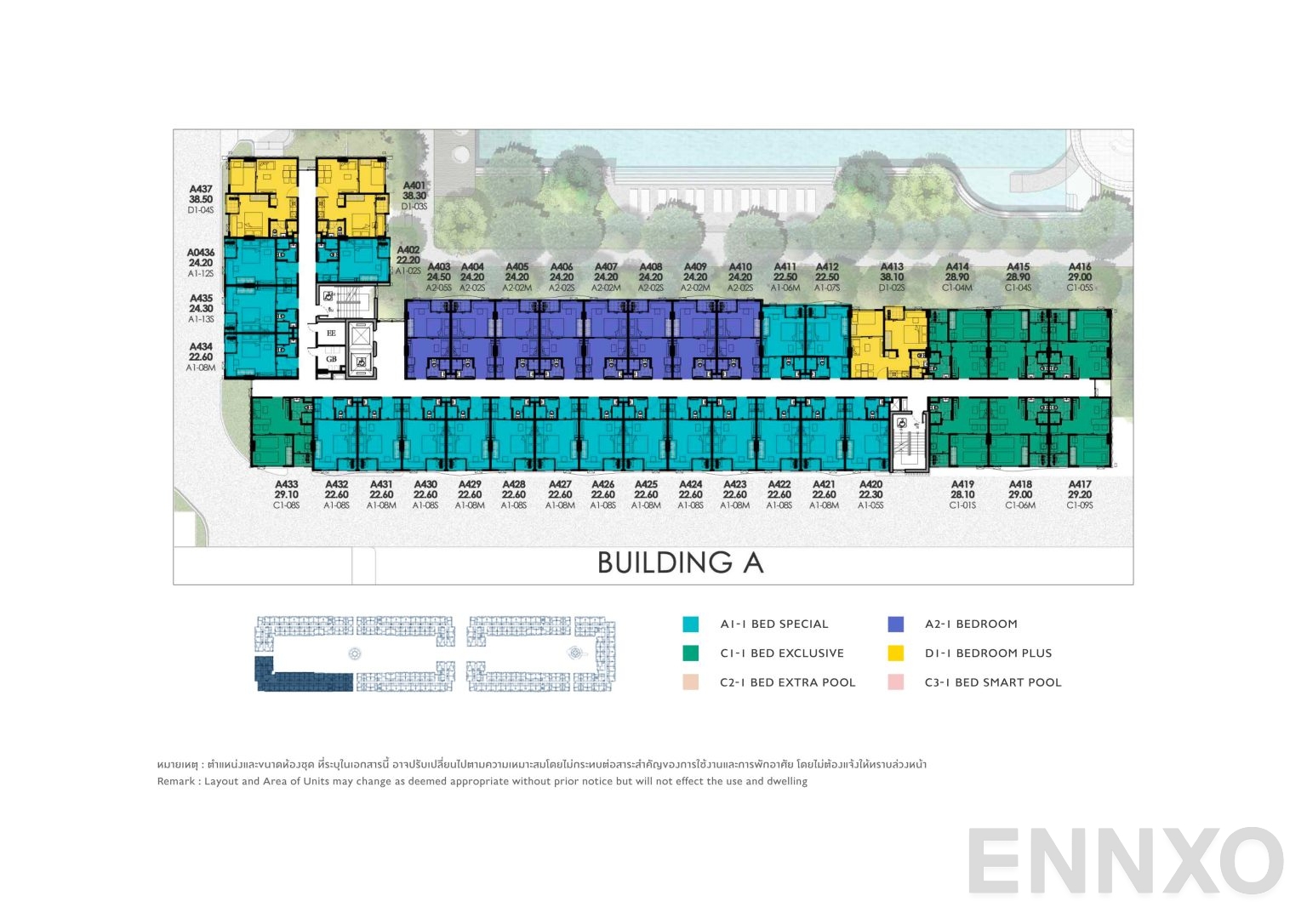แปลนชั้น 4th Floor ของโครงการ เคฟ ทาวน์ ไอส์แลนด์