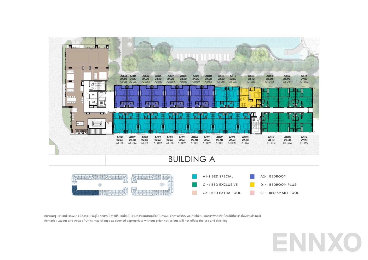แปลนชั้น 8th Floor ของโครงการ เคฟ ทาวน์ ไอส์แลนด์