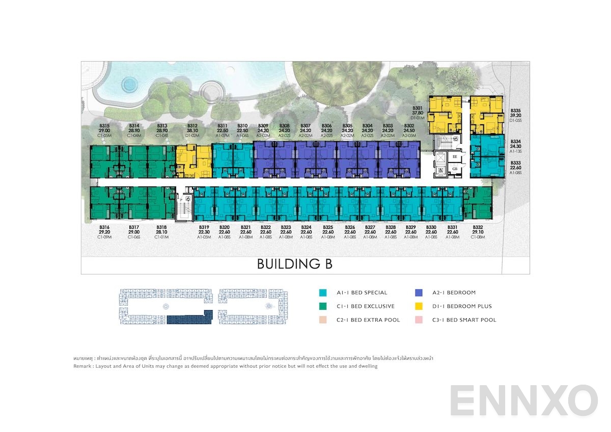 แปลนชั้น 3rd Floor ของโครงการ เคฟ ทาวน์ ไอส์แลนด์