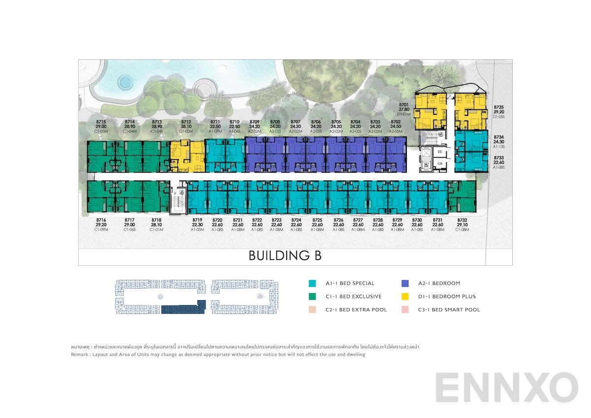 แปลนชั้น 7th Floor ของโครงการ เคฟ ทาวน์ ไอส์แลนด์