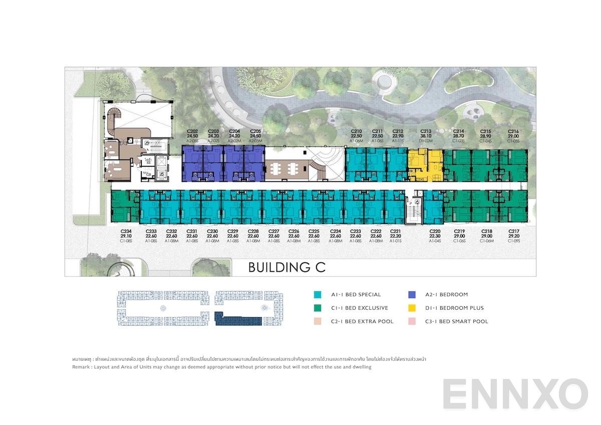แปลนชั้น 2nd Floor ของโครงการ เคฟ ทาวน์ ไอส์แลนด์
