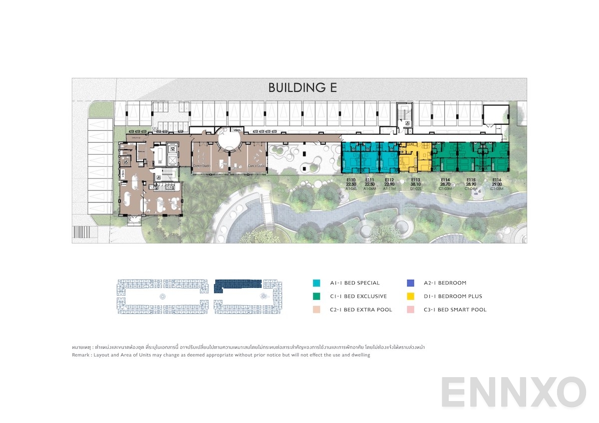 แปลนชั้น 1st Floor ของโครงการ เคฟ ทาวน์ ไอส์แลนด์
