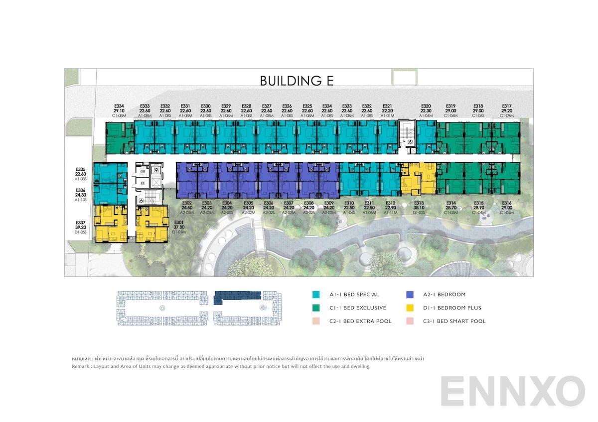 แปลนชั้น 3rd Floor ของโครงการ เคฟ ทาวน์ ไอส์แลนด์