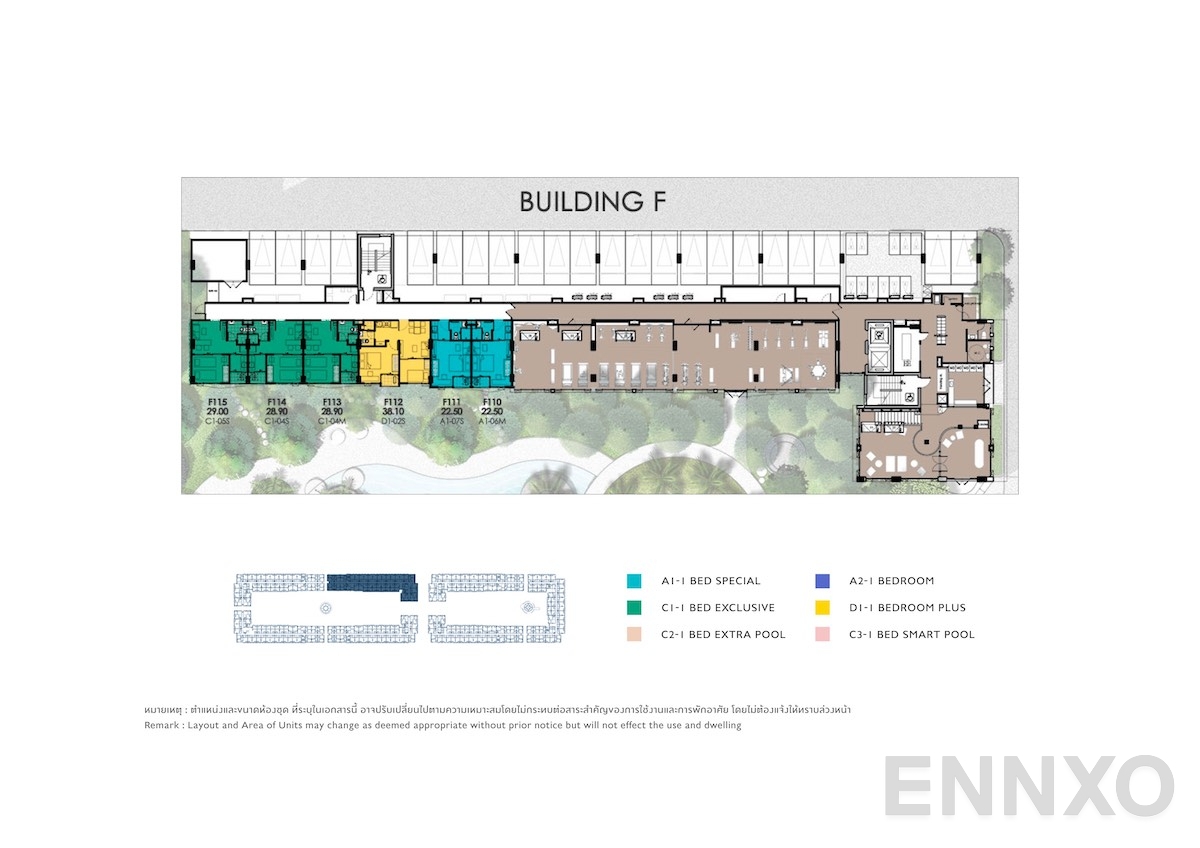 แปลนชั้น 1st Floor ของโครงการ เคฟ ทาวน์ ไอส์แลนด์