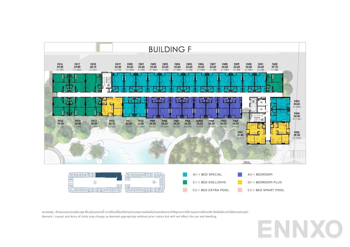 แปลนชั้น 4th Floor ของโครงการ เคฟ ทาวน์ ไอส์แลนด์