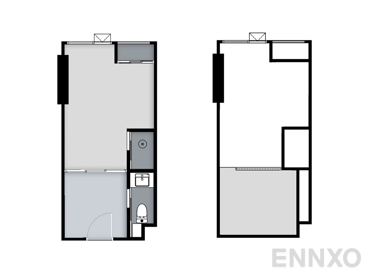 รูปแปลนห้อง UNIT 1 ของโครงการ ไนท์บริดจ์ สเปซ พระราม 9