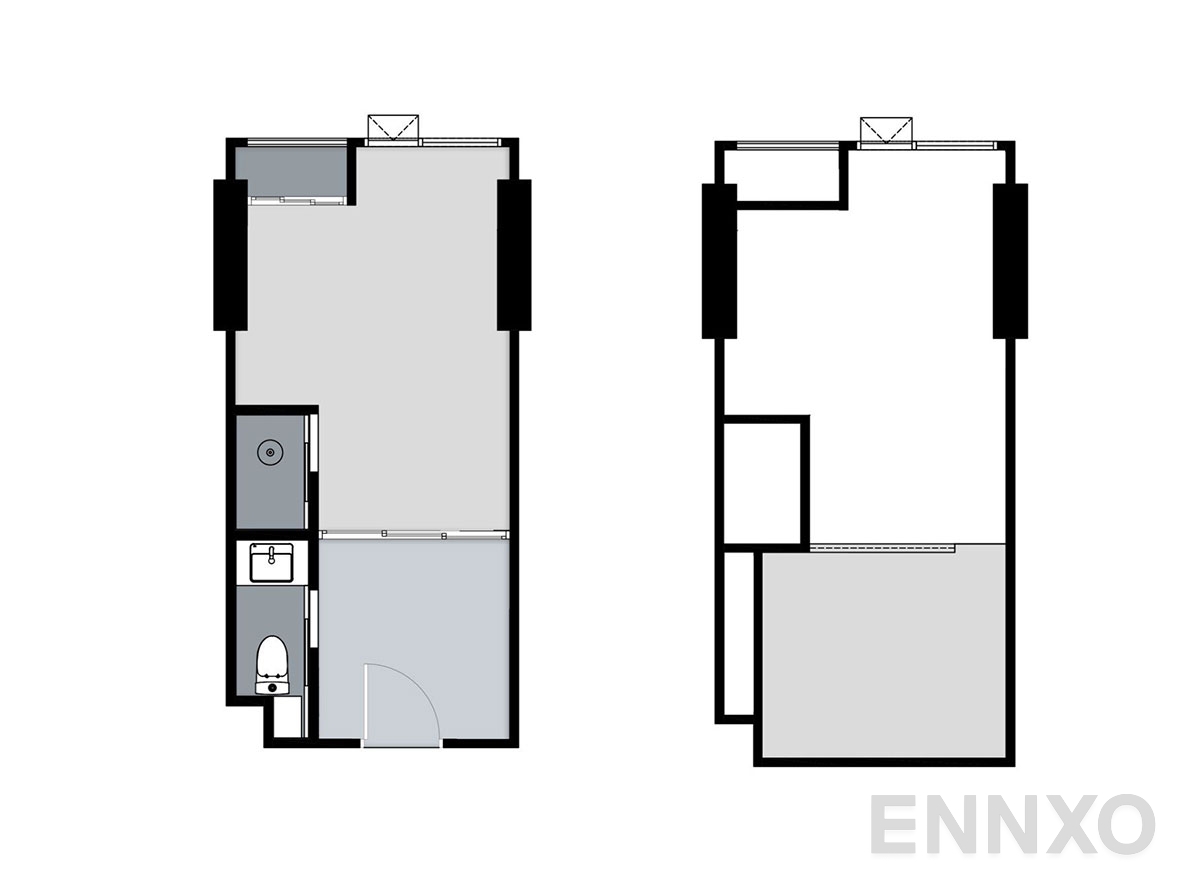 รูปแปลนห้อง UNIT 2 ของโครงการ ไนท์บริดจ์ สเปซ พระราม 9