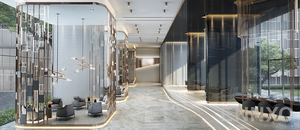 รูปที่นั่งใน lobby ของ ไลฟ์ อโศก - พระราม 9