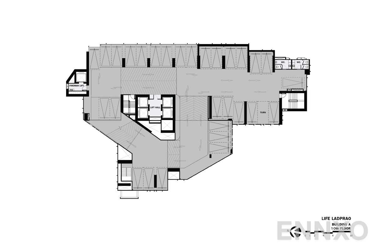 แปลนชั้น 10th-floorplan ของโครงการ Life Ladprao