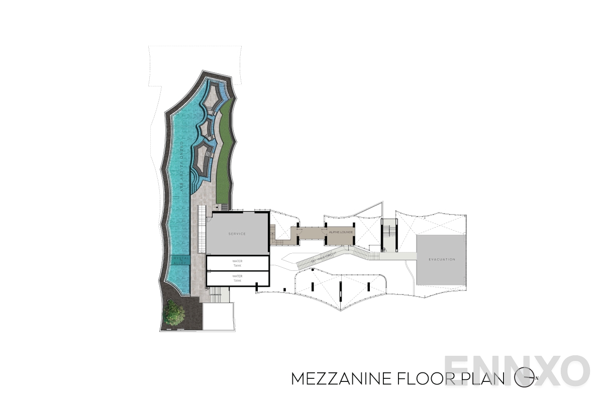 แปลนชั้น Mezzanine-floorplan ของโครงการ ไลฟ์ ลาดพร้าว วัลเล่ย์