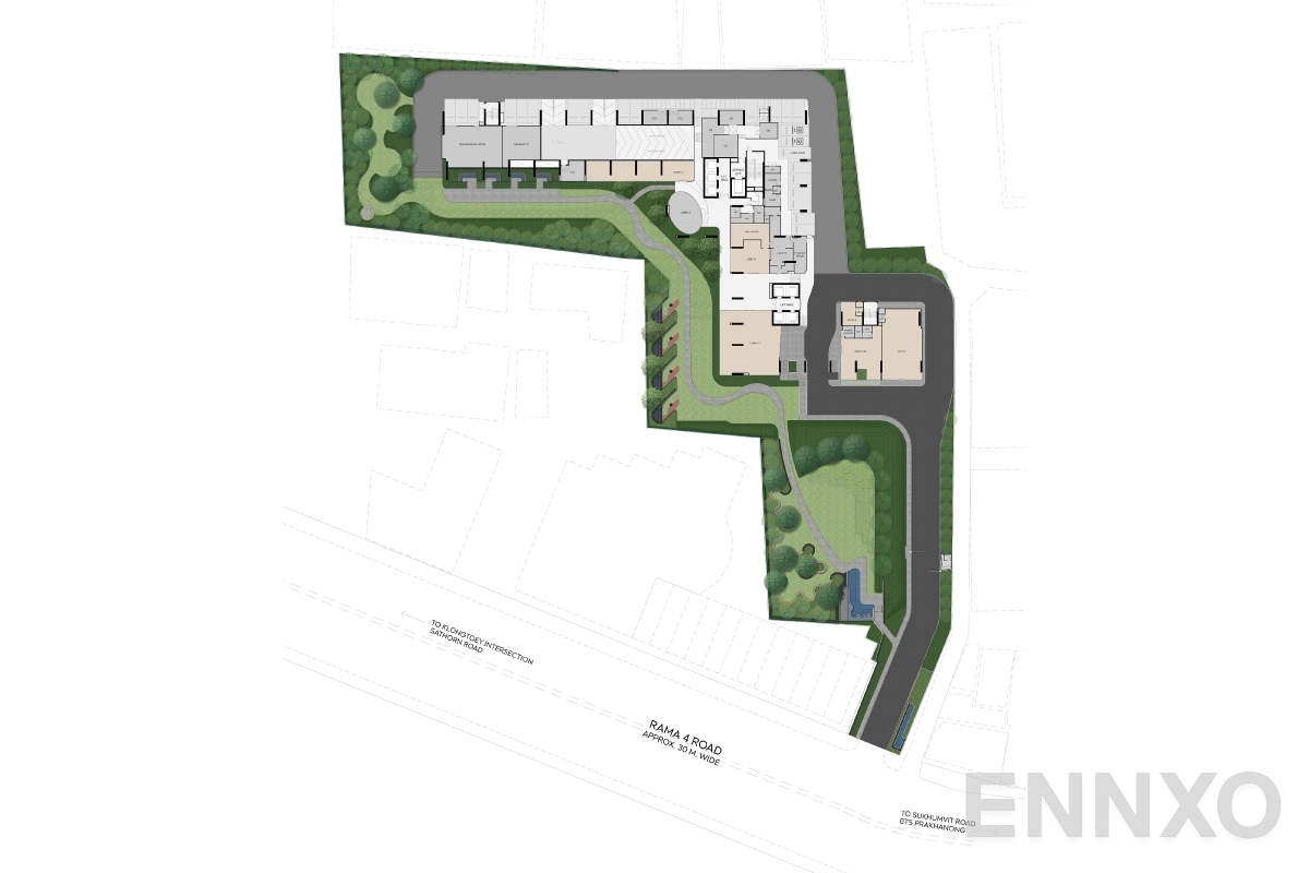 แปลนชั้น 1st Floor  ของโครงการ ไลฟ์ พระราม 4 - อโศก