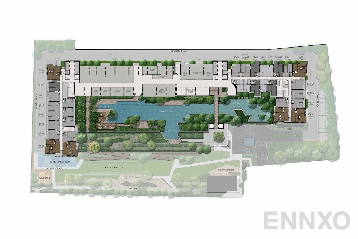 แปลนชั้น Garden ของโครงการ Life Sathorn Sierra