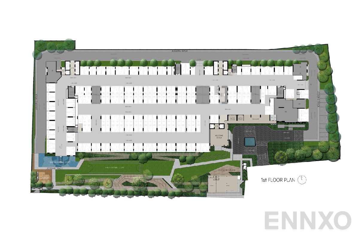 แปลนชั้น 1st Ground floor ของโครงการ Life Sathorn Sierra