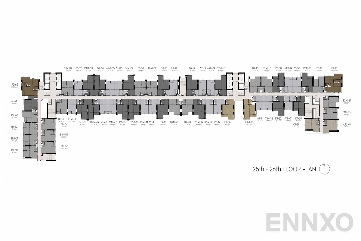 แปลนชั้น 25th-26thfloor plan ของโครงการ Life Sathorn Sierra