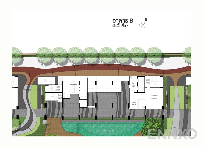 แปลนชั้น G Floor ของโครงการ ลุมพินี พาร์ค บรมราชชนนี - สิรินธร