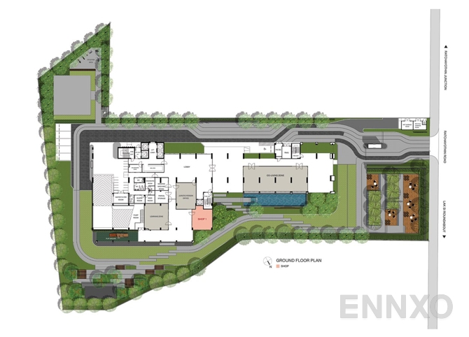 แปลนชั้น G Floor ของโครงการ ลุมพินี พาร์ค พหล 32