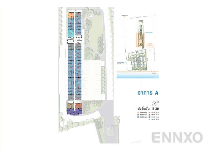 แปลนชั้น 5th-20th Floor ของโครงการ Lumpini Seaview Cha-Am