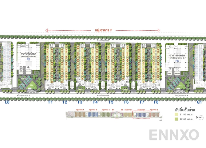 แปลนชั้น G Floor ของโครงการ ลุมพินี ทาวน์ชิป รังสิต - คลอง 1