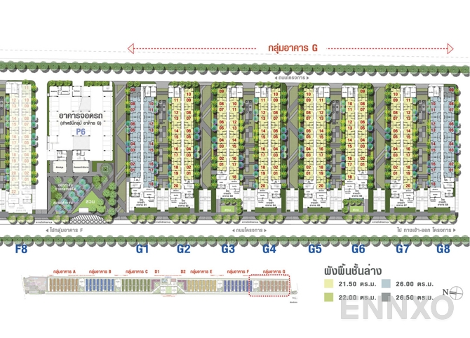 แปลนชั้น G Floor ของโครงการ ลุมพินี ทาวน์ชิป รังสิต - คลอง 1