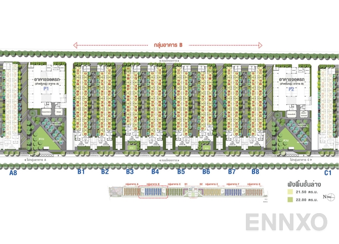 แปลนชั้น G Floor ของโครงการ ลุมพินี ทาวน์ชิป รังสิต - คลอง 1
