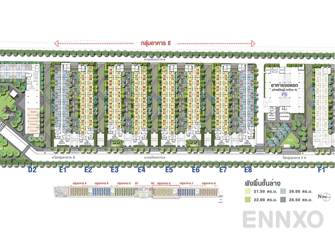 แปลนชั้น G Floor ของโครงการ ลุมพินี ทาวน์ชิป รังสิต - คลอง 1