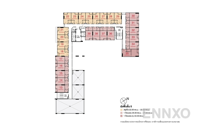 แปลนชั้น 5th floor ของโครงการ ลุมพินี วิลล์ แจ้งวัฒนะ - ปากเกร็ด