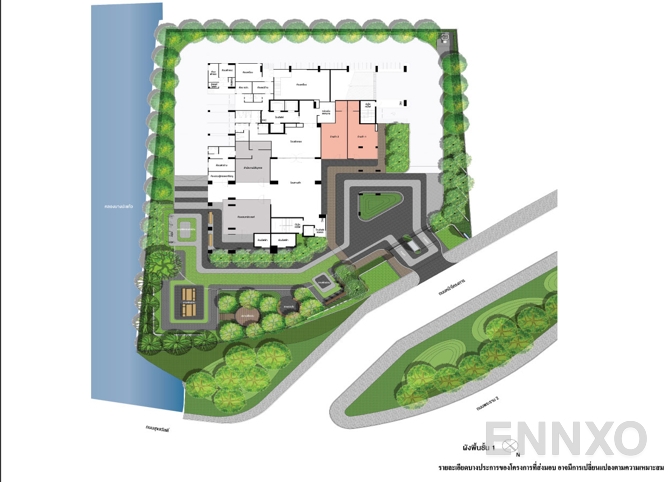 แปลนชั้น Groud floor ของโครงการ ลุมพินี วิลล์ สุขสวัสดิ์ - พระราม 2