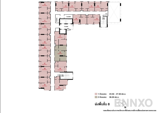 แปลนชั้น 8th floor ของโครงการ ลุมพินี วิลล์ สุขสวัสดิ์ - พระราม 2
