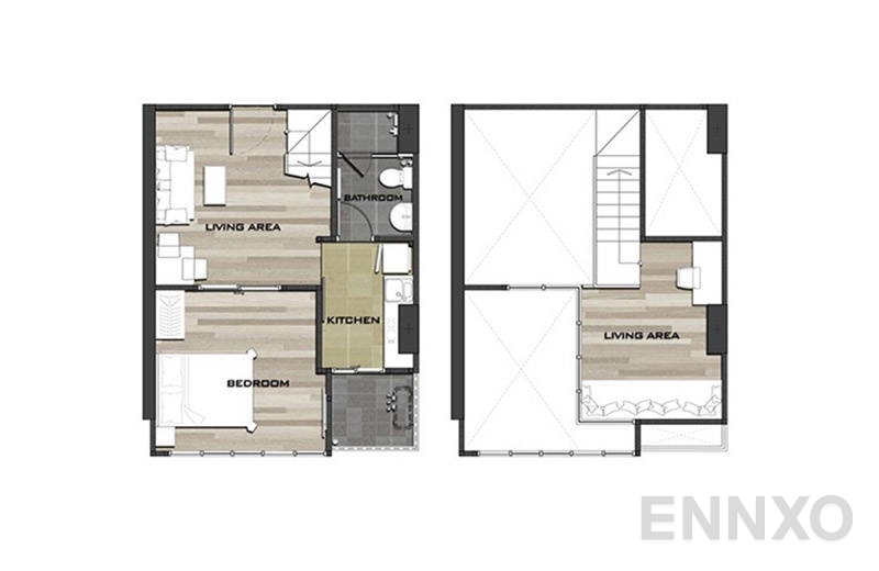 รูปแปลนห้อง Moff ของโครงการ เมโทร สกาย ประชาชื่น
