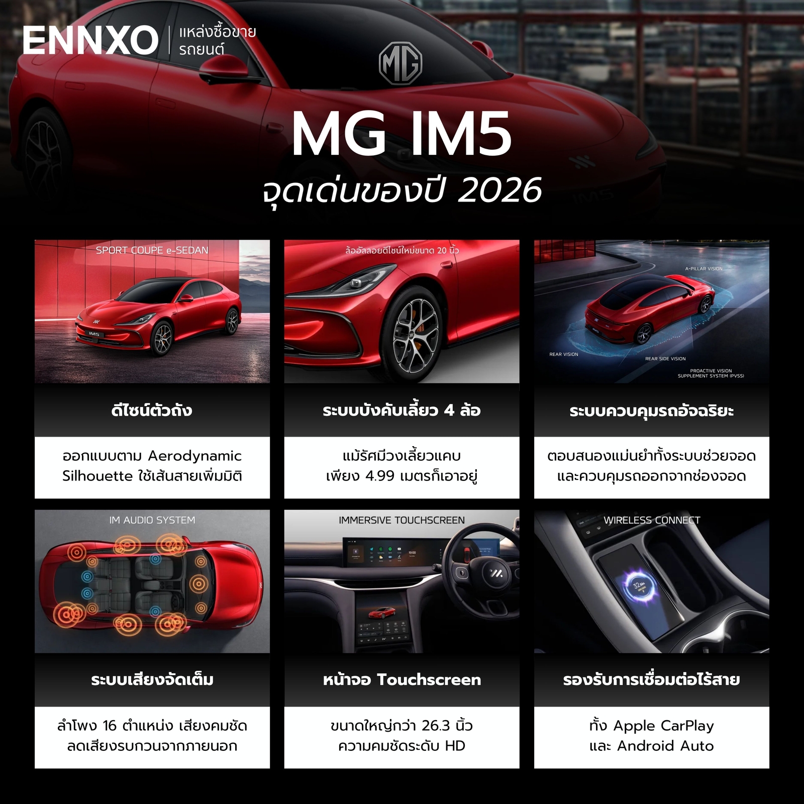 MG IM5 2026 มีอะไรใหม่บ้าง