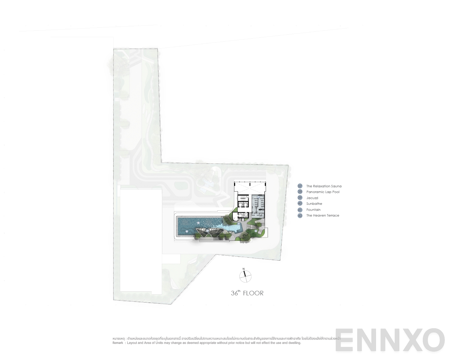 แปลนชั้น 36th Floor ของโครงการ Modiz Avantgarde
