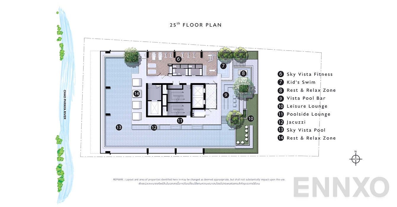 แปลนชั้น 25th Floor ของโครงการ โมดิซ คอลเลคชั่น บางโพ