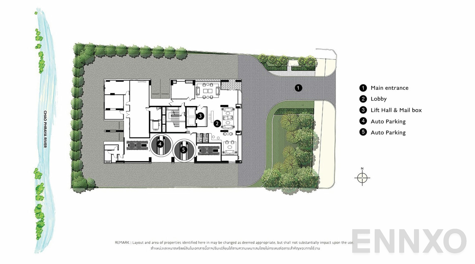 แปลนชั้น Ground Floor ของโครงการ โมดิซ คอลเลคชั่น บางโพ