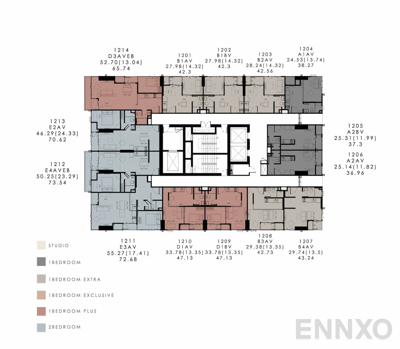 แปลนชั้น 12th Floor Plan ของโครงการ โมดิซ คอลเลคชั่น บางโพ