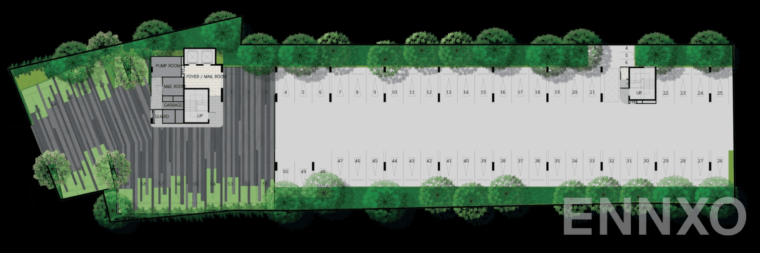 แปลนชั้น 1ST FLOOR PlAN ของโครงการ Modiz Interchange 