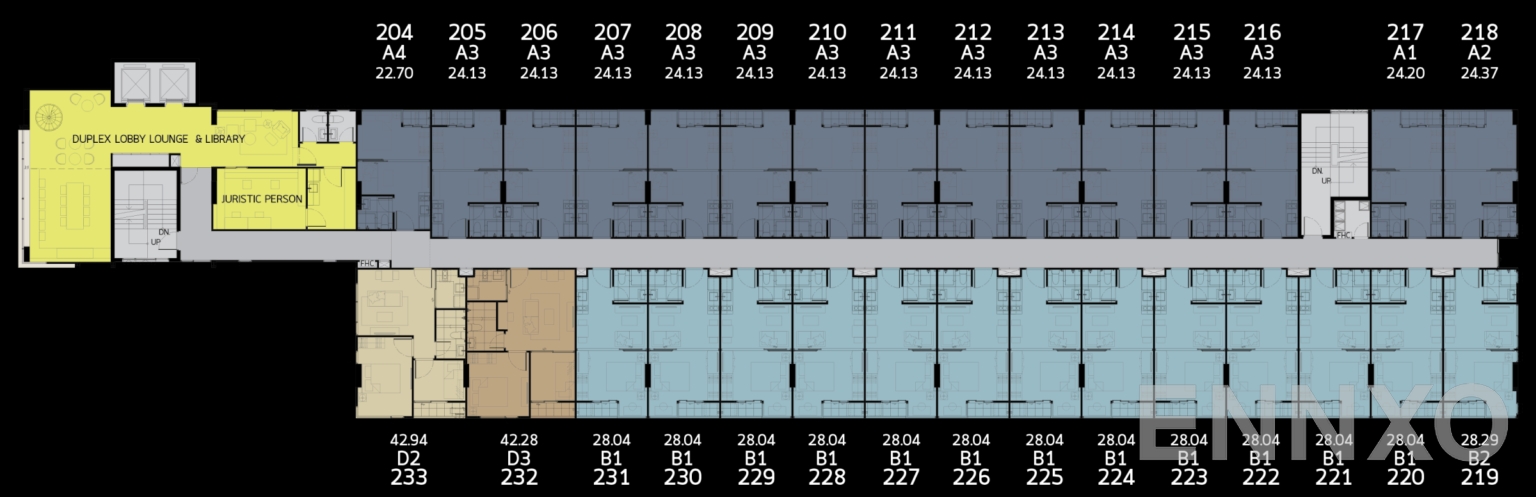 แปลนชั้น 2ND FLOOR PlAN ของโครงการ Modiz Interchange 