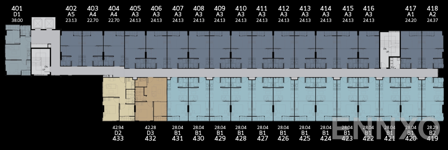 แปลนชั้น 4TH FLOOR PlAN ของโครงการ Modiz Interchange 