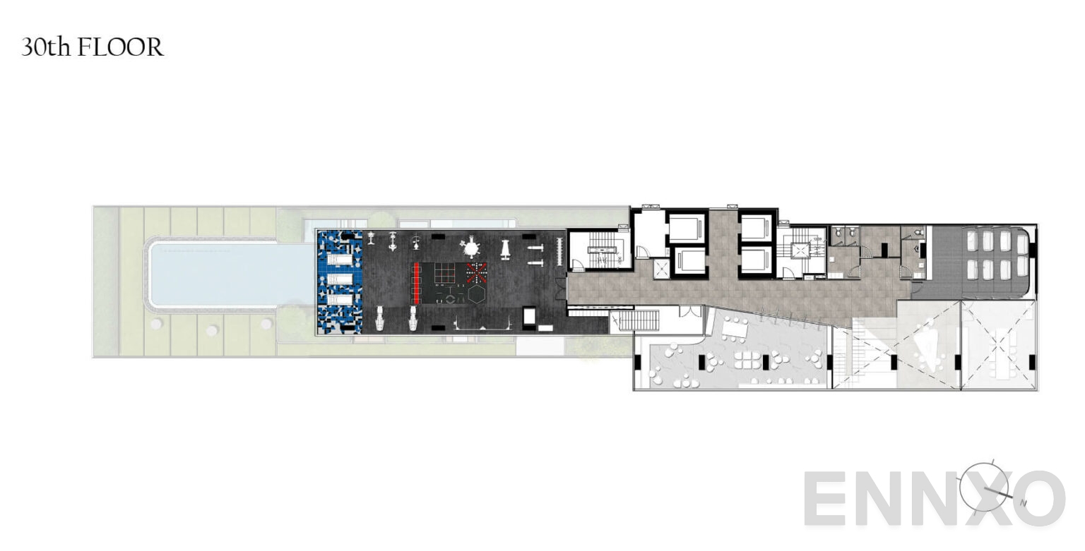 แปลนชั้น 30th Floor ของโครงการ โมดิซ ไรห์ม รามคำแหง